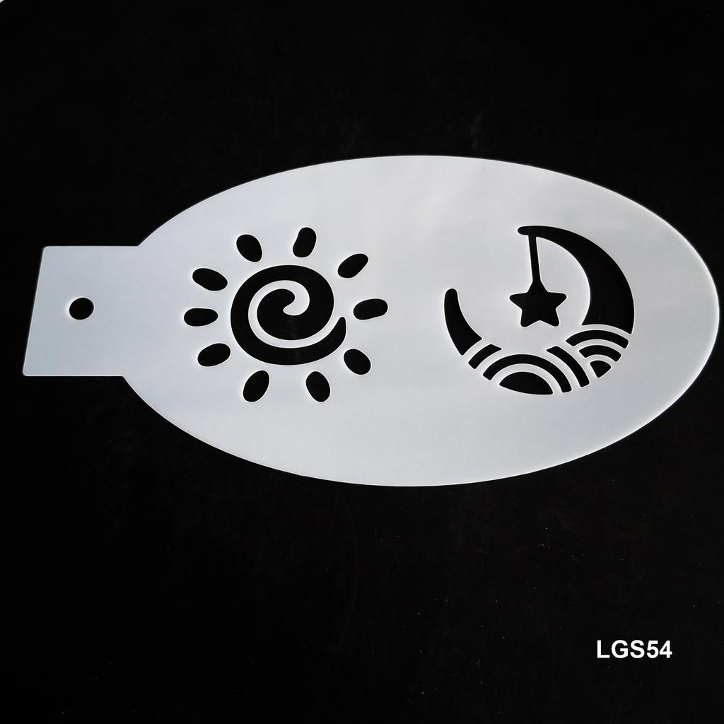 New Face Painting Stencils Templates Professional Body Art Dolphin Deer Butterfly Plastic Makeup Tools