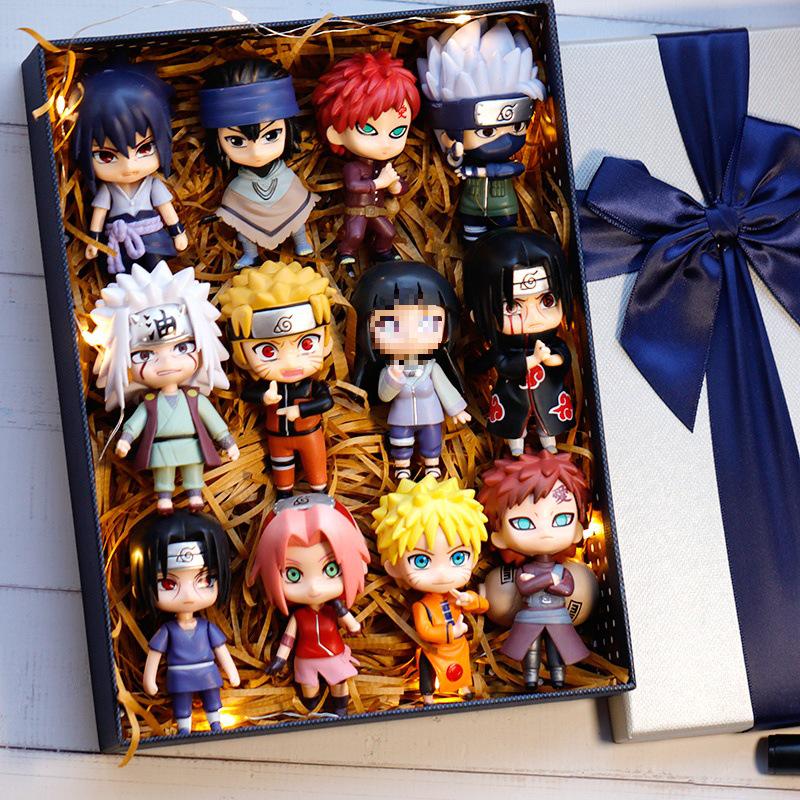 Naruto Q Version Figures: Naruto, Sasuke, Kakashi, Gaara, Itachi, Sakura - Gift Box Set.