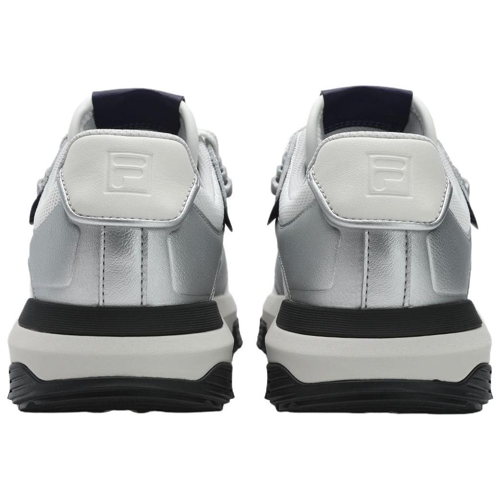 FILA Ribbon Fabric Synthetic Leather Comfortable Soft Wear-Resistant Low-Top Casual Shoes Men sneaker Gray White F12M523107FSS