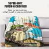 Classic Cartoon Anime TTotoros Blanket For Office Travel Comfort Leisure Camp Travel Multifunctional Universal Blanket Fan Gift