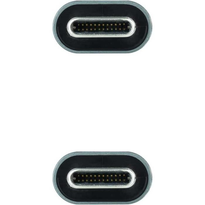 Câble USB 3.2 Gen2x2 - NANOCABLE - USB-C-M à USB-C-M - 1 m - 20 Gbps - 100W 4K-60Hz