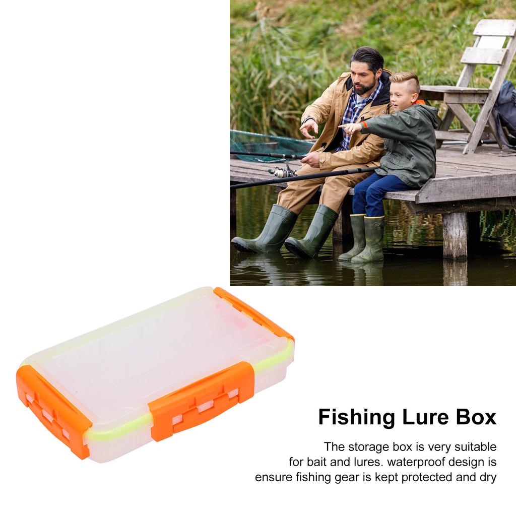 Fishing Lure Box Small Transparent Waterproof Fishing Tackle Storage Case Organizer