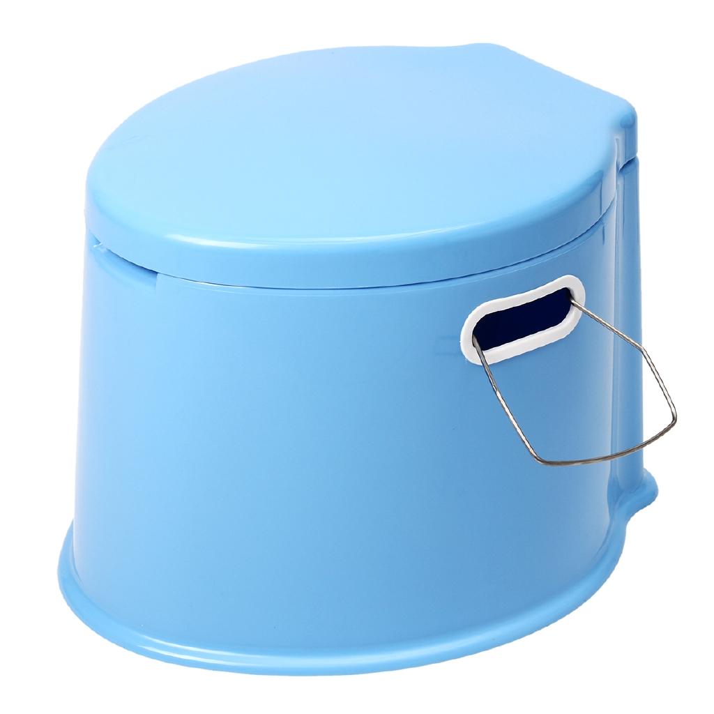 Portable Toilet Potty Commode Flush for the Elderly Travel Camping Hiking Outdoor Assists Disabled Elderly or Handicapped