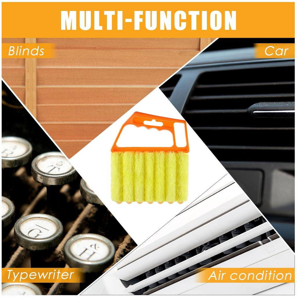Lüftungsjalousien-Reiniger, Tuchbürste, Mikrofaser-Klimaanlagen-Staubtuch, elektrischer Lüfterreiniger, waschbares Werkzeug