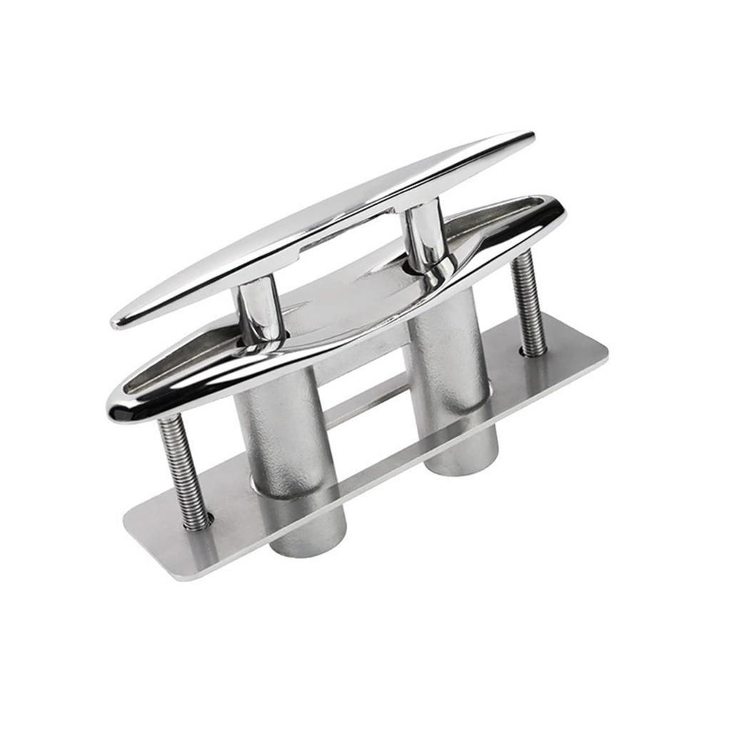 Expandable Stainless Steel Boat Cleat Having Smooth Ergonomic Finish Ideal For Limited Areas On Vessels