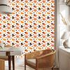 Autumn wallpaper white, cream, peach and gold 50x1000