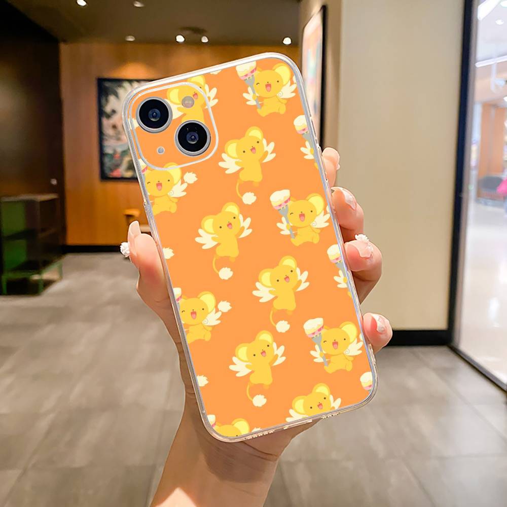 Anime cards-girl-sakura Phone Case For iPhone17,16,15,14,13,12,11 ,Pro Max, Plus Soft Silicone Transparent Cover