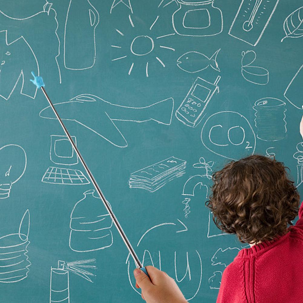 Colorful Telescopic Teachers Pointer Stick, Extendable Classroom Pointer & Finger Pointer Stick For Effective Coach Presentation