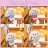 Long Cute Ears Dog Keychain Cartoon Plush Girls Kid Backpack Doll Decoration