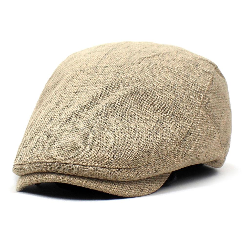 New men's hat cotton and linen beret old man's hat casual cap autumn and winter forward hat