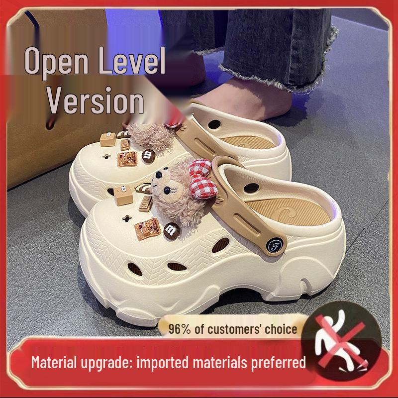 Baotou Women's Height-Increasing Non-Slip Thick-Soled Summer Slippers