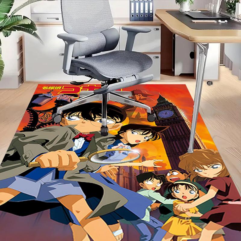 1pc Detective Conan Mystery Carpet for Playroom Bedroom Living Room Sofa Home Decor,kids Game Area Rug Non-slip Floor Mat Y72322