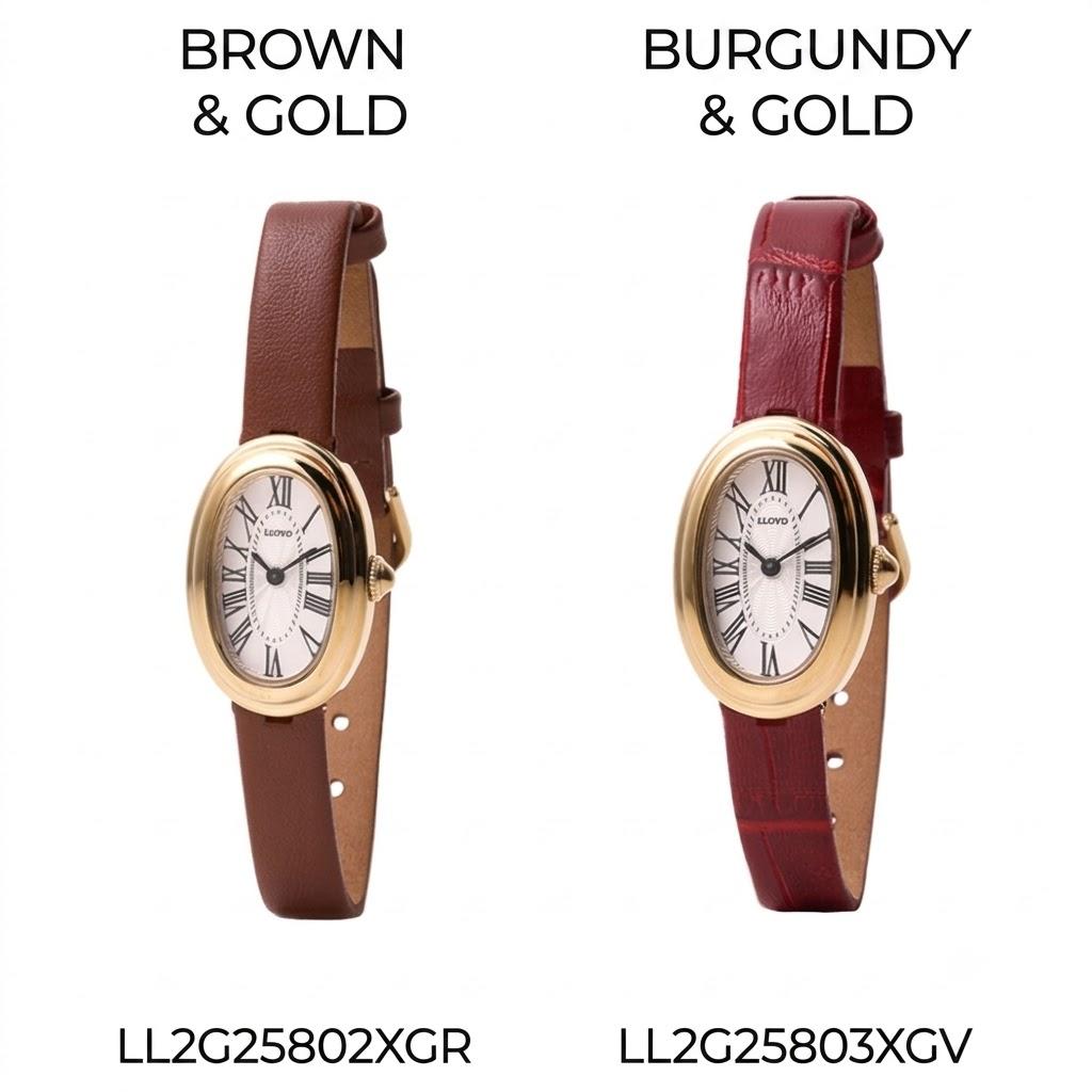 [LLOYD] Awesome Oval Women's Leather Watch