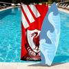 Football club.C Print Beach Towel Design, Soft, Lightweight. for Home Bathroom, Spa, Pool, Yoga, Surfing, Camping, Gift for Family, Friend
