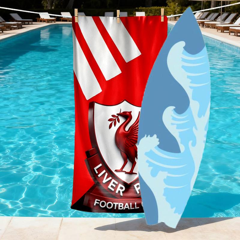 Football club.C Print Beach Towel Design, Soft, Lightweight. for Home Bathroom, Spa, Pool, Yoga, Surfing, Camping, Gift for Family, Friend