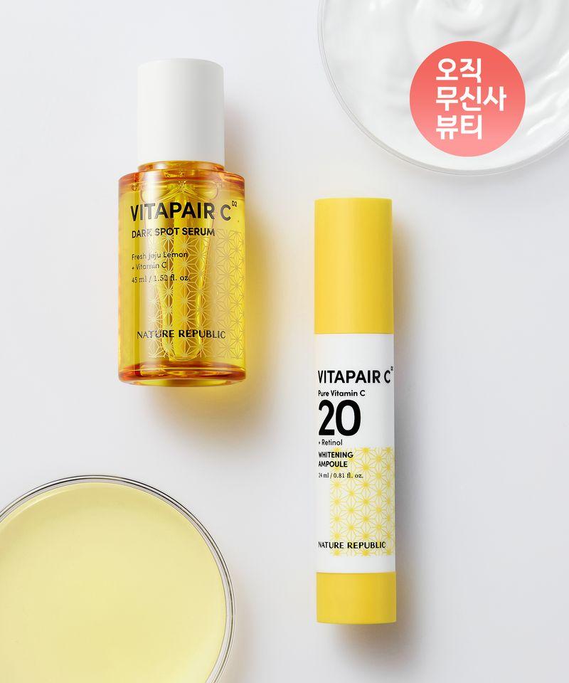 VitaPair C Blemish Serum + Pure Vitamin C 20 Whitening Ampoule (45ml+24ml)