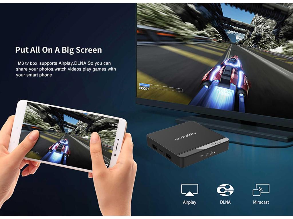 Ultra HD G7Max Set Üstü Kutusu: H313 Android 14, WiFi6