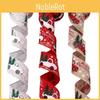 Exquisite 6m Christmas Decoration Ribbon In Red Gray Khaki And White For Stylish Wrapping