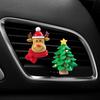 Christmas Car Air Outlet Perfume Clip Elk Car Fragrance Air Conditioner Perfume Decorations Santa Claus Decorations