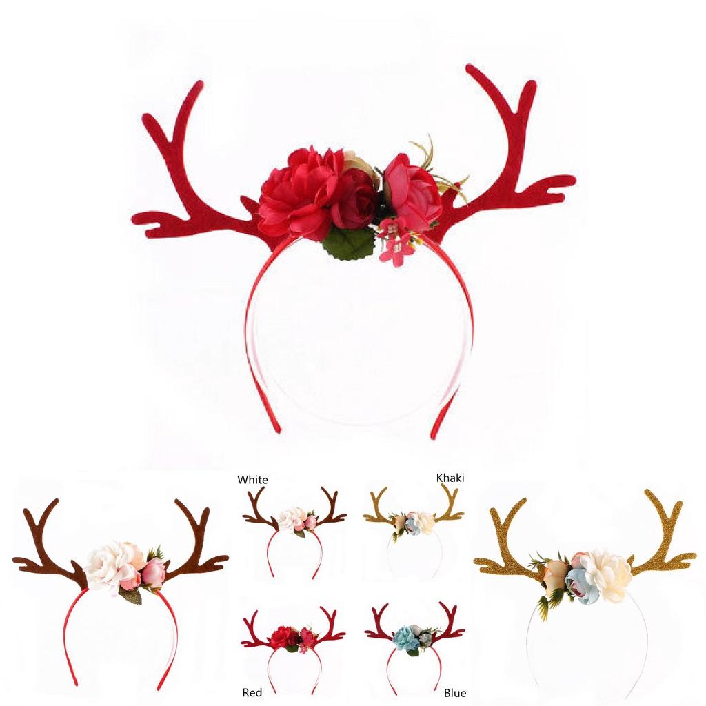 Bellissimo Copricapo con Corna di Renna per Donne Ragazze Perfetto per le Feste di Natale