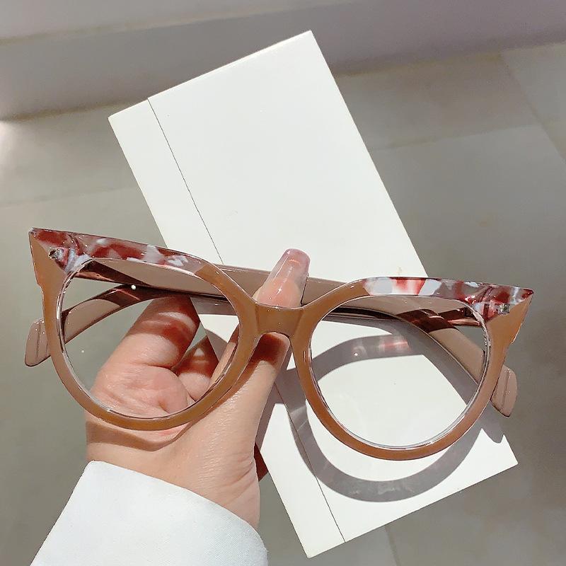Popular  Vintage Anti Blue Light Optical Cat Eye Glasses Sexy Women Luxury Brand Designer Myopia Prescription Eyewear Frame