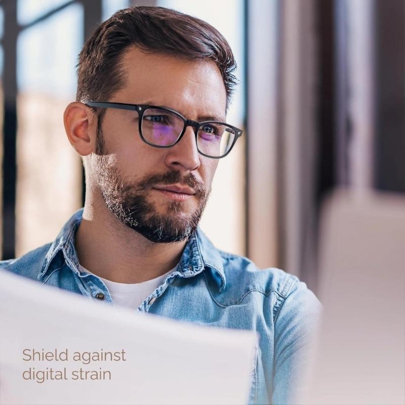 1PCS Retro Flat Glasses for Men Women Anti Blue Light Computer Glasses Anti Box Rice Nail Frame