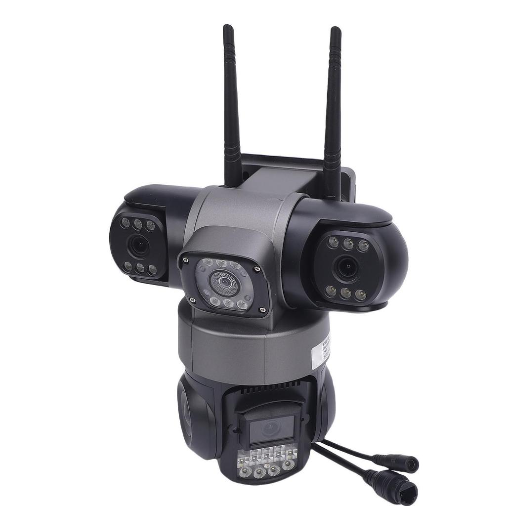 2MP Triple Lens Security Camera 2.4GHz WiFi Security Camera with Motion Detection 2 Way Talk Smart Alarm Support Up To