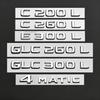 TGM3   Car Trunk Letters Logo Emblem Badge Decals Sticker For Mercedes Benz CLA Class CLA35 CLA45 CLA260 CLA200 CLA180 CLA250 CLA220