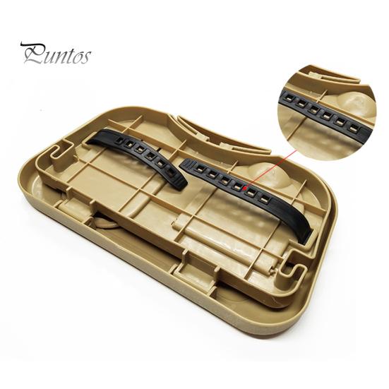 Mesa plegable de almacenamiento para asiento trasero de viaje en coche, soporte para bandeja y vasos para comida y bebidas, escritorio