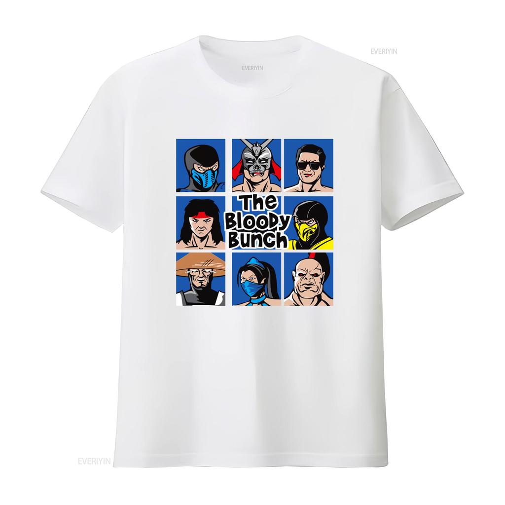 The Bloody Bunch Video Game Fighter Retro Style T Shirt Vintage Homme Streetwear Versatile Top For Everyday Wear Stylish