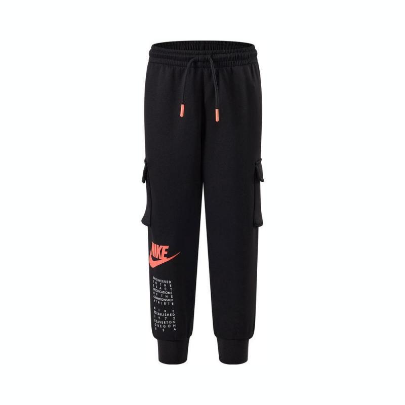 

Nike Comfortable Fashion Letter Lace Pants Kids bottoms Black IF3709-010 S