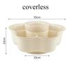 Rotatable Household Hot Pot with Lid Platter Washing Vegetables Drain Basin Multifunctional Lid Storage Rotatable Fruit Tray