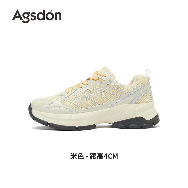 Silver sneakers new autumn retro platform shoes lightweight casual hiking shoes dad shoes