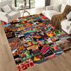 Galatasaray 95 Floor Mat Design for Foyer Game Room Balcony Hallway Anti-slip Rug Office home decor Perfect Gift for Women/Men