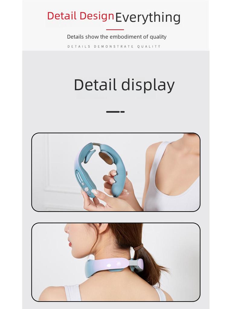 Electric Neck and Shoulder Massager with Heat and Pulse