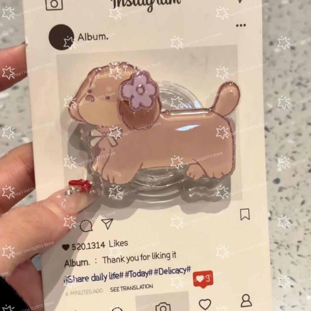 

Корейский Милый Мультяшный Вращающийся Щенок Грип Ток Griptok Держатель для Телефона Подставка Поддержка для iPhone Samsung Универсальный Держатель Аксессуаров