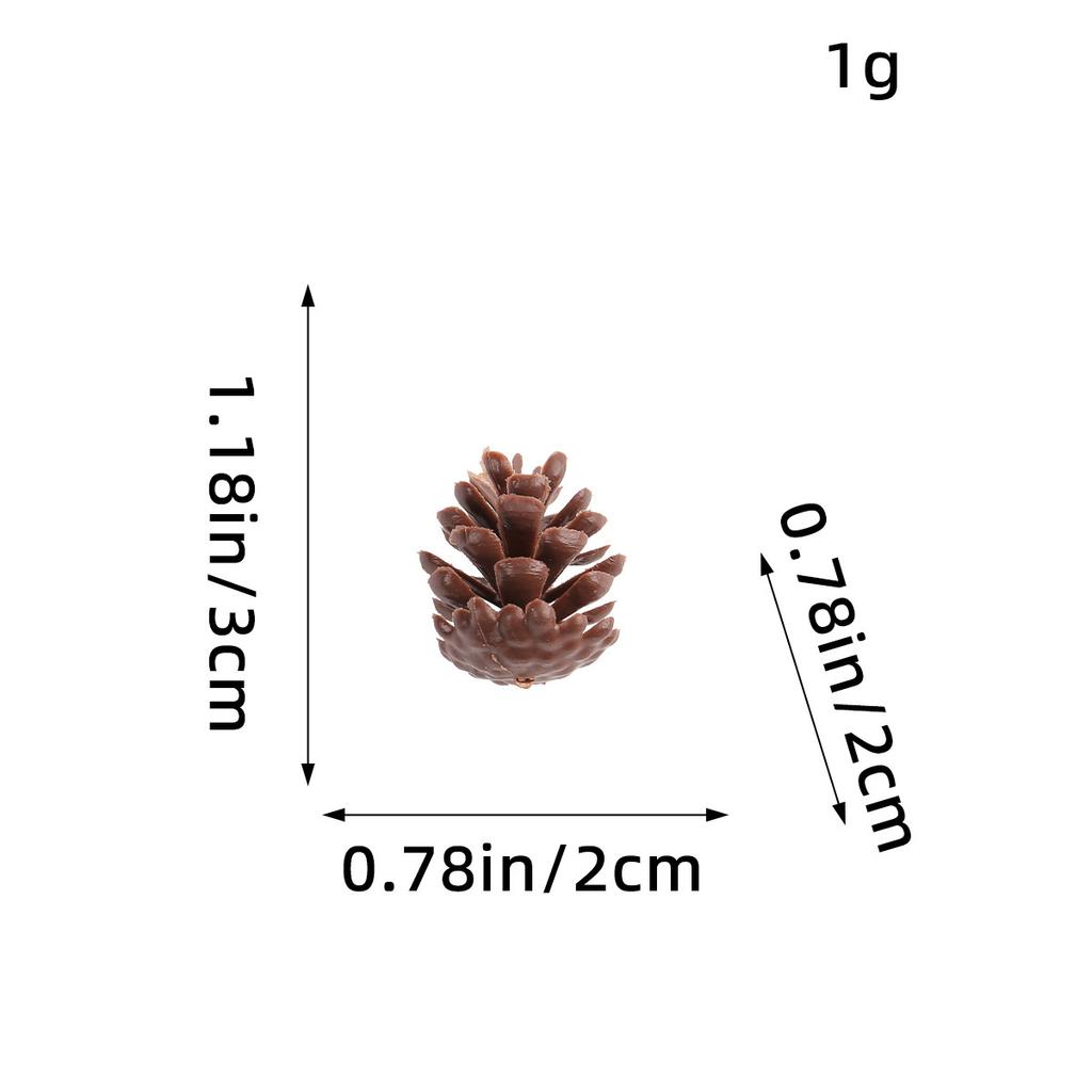 Pine Cones And Pine Flowers Christmas Decorations Pendant, Creative Diy Plastic Spruce Pine Accessories Shooting Props Ornament