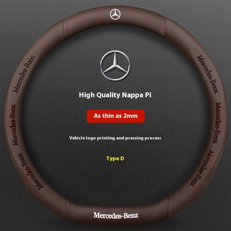 Car Steering Wheel Cover For Mercedes Benz A B C E S Class AMG GLA GLB GLC GLE CLA CLS SLC GLS GLK SLK Vito ML Pilot A45 C43 C63