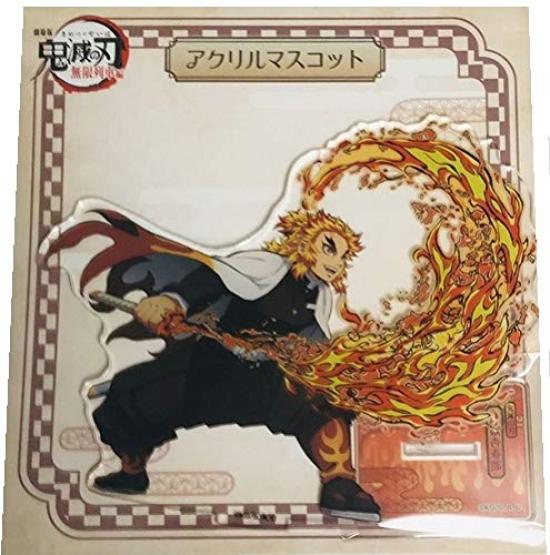 Demon Kimetsu No Yaiba the Mugen Train Rengoku Kyojuro Acrylic Mascot Official Theater Merchandise Slayer Movie
