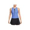 Nike Court Advantage Round Neck Ribbed Sleeveless Fitted Tank Top Women tops HJ8249-494