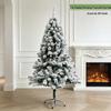 Cross-Border Christmas Iron Base Flocked Tree Decoration Scene Ornament