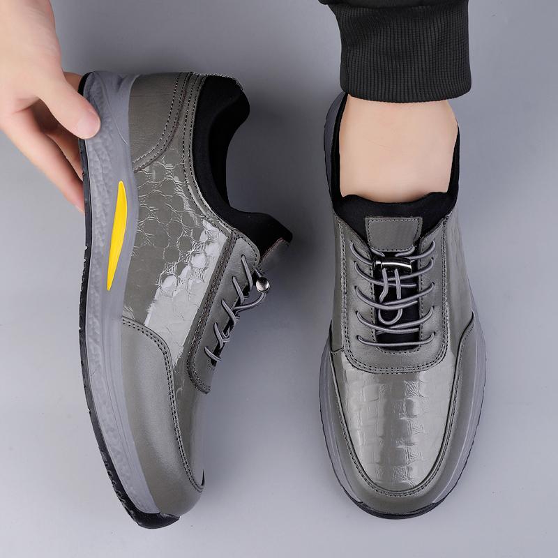 Hochwertige Herren-Sneaker Herren Leichte Walking-Freizeitschuhe Echtes Leder Herren-Trainer Luxusmarke Herren-Trekkingschuhe