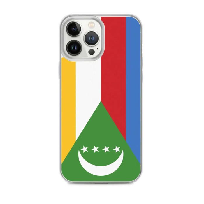 Phone Case – Flag of Comoros – Compatible iPhone 13 Pro Max – Soft Case – Resistant and Shockproof - Silicone - Pixelforma