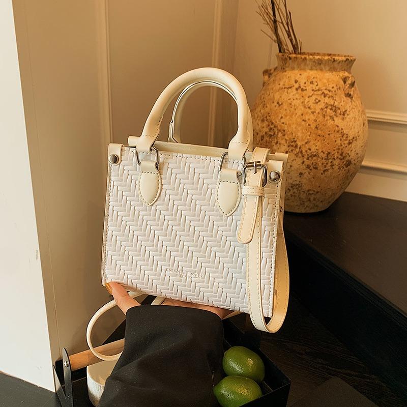 

Сумка Сумка в стиле кэжуал Новая модная сумка через плечо Большая сумка Фактурная женская сумка Сумка кросс-боди Женская сумка Ручная белый