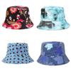 Fisherman Fashionable Unisex Hat Summer Sun Hat With Floral Print Brim Wide