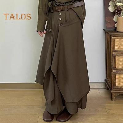 Muži Kalhoty Nepravidelný Japonský styl Volné Culottes Zip Knoflíček Lízačka Model Ukázka Kostým Dovolená Práce Denní nošení Kalhoty