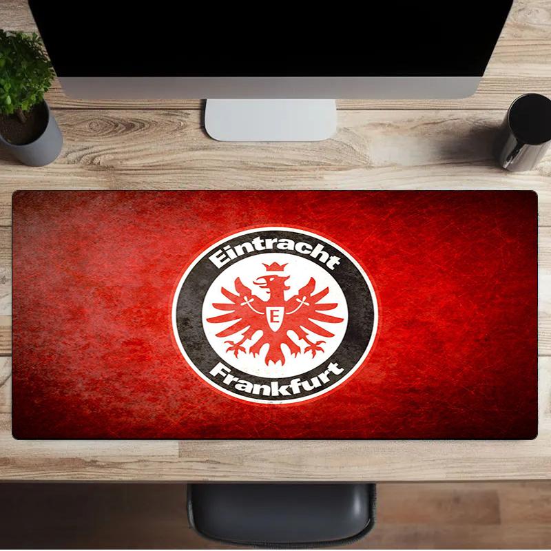 Flaming Heart Frankfurt Emblem Mouse Pad, Gaming Mouse Pad, Keyboard Pad, Desk Decor for Computer Notebook Fan Gift Birthday Gift