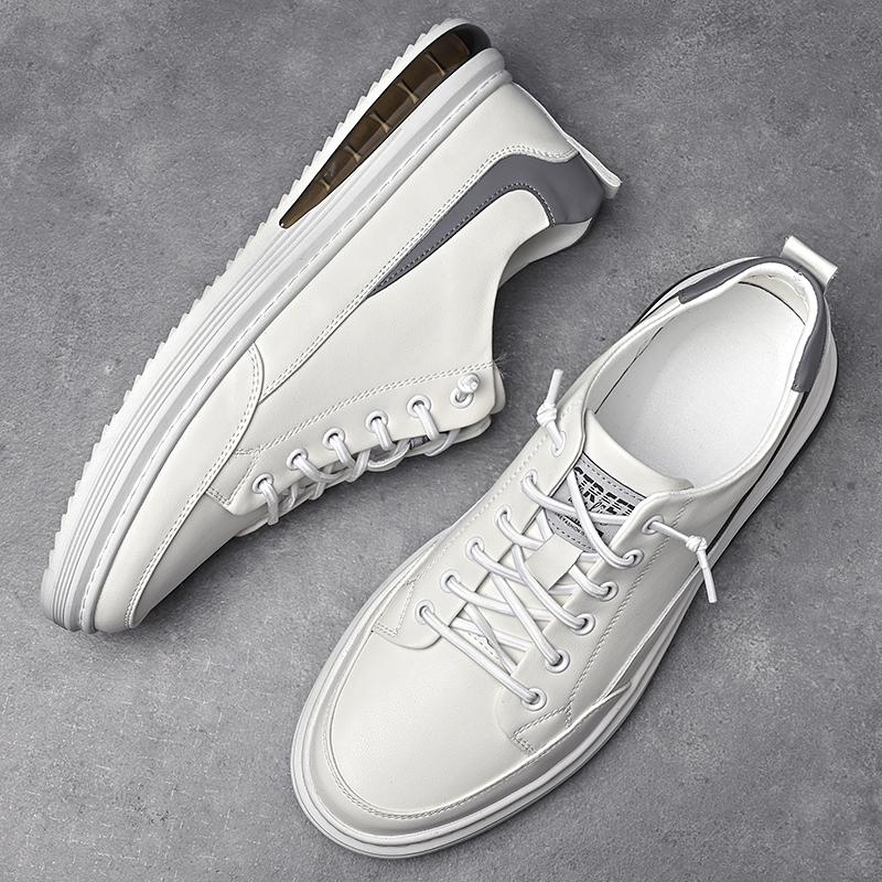 Modă Nouă Pantofi Bărbați Piele Albă Modă Originală Adidași Clasici cu Șireturi Pantofi Casual Confortabili Respirabili pentru Bărbați Zapatillas Hombre