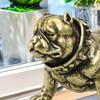 Vintage Alloy Dog Figurine Exquisite Craft Antique Finish Ideal For Home Desk Decor Collection Gifts