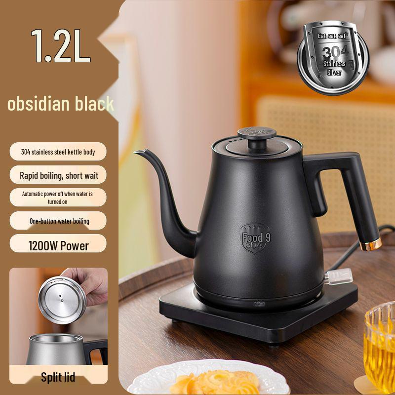 304 Stainless Steel Long Spout Electric Kettle for Tea & Hot Water